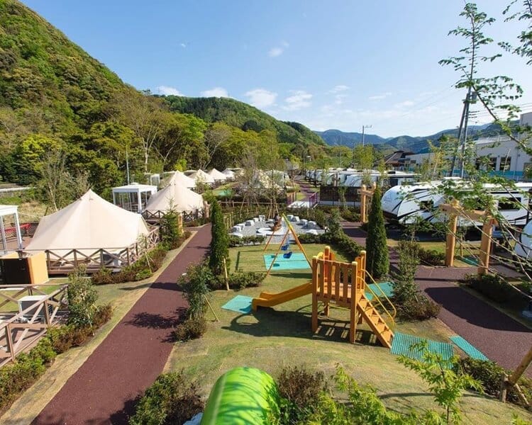 静岡県おすすめグランピング施設 UFUFU VILLAGE | ウフフビレッジ全体写真
