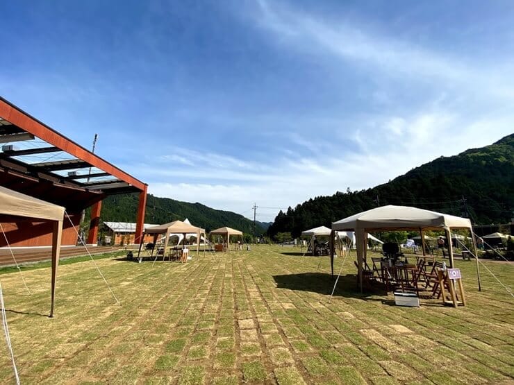 ノーラ名栗のBBQエリア