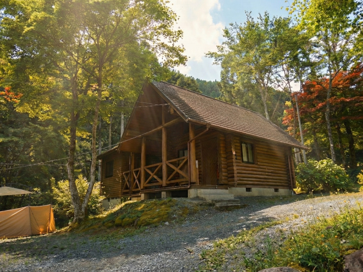 ザランタン鹿沼のログハウスの外観写真