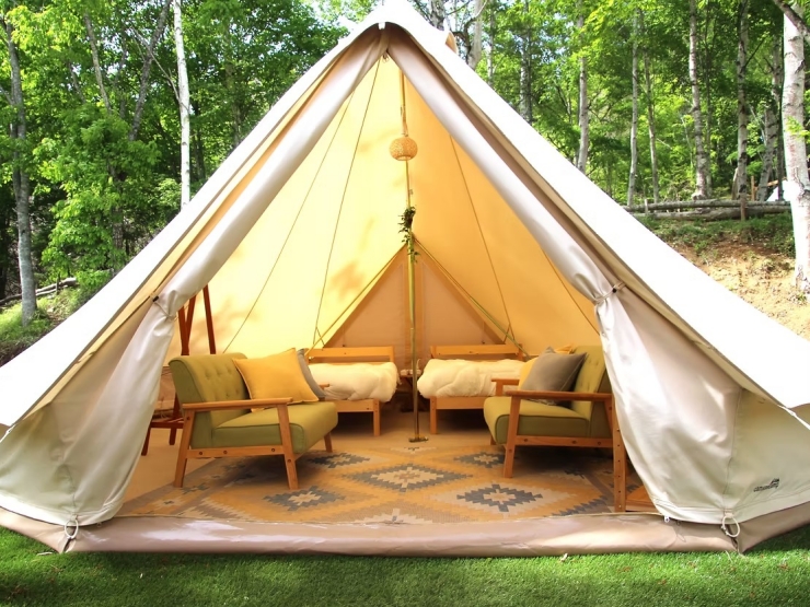 Glamping La Fonte(甲信越・山梨県グランピング)のテント客室