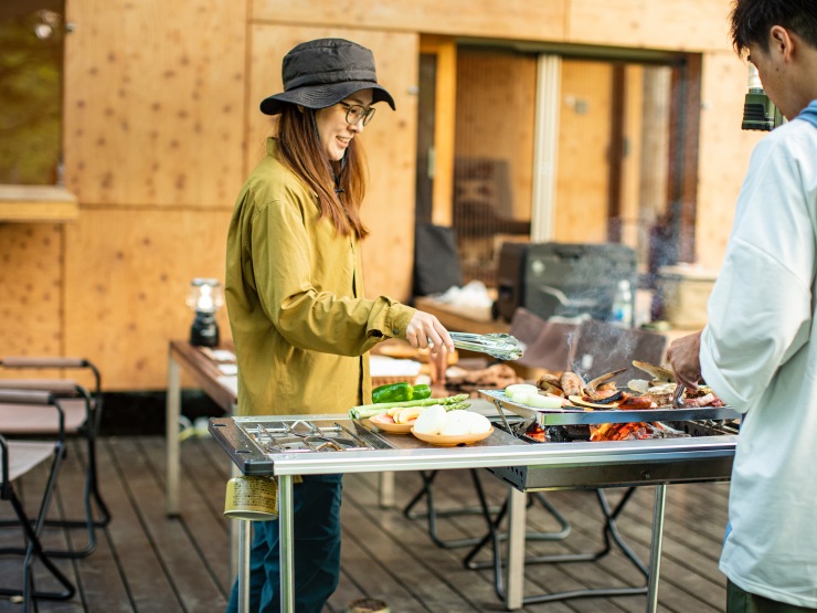 AKAIGAWA TOMO PLAYPARK(北海道グランピング施設)の食事