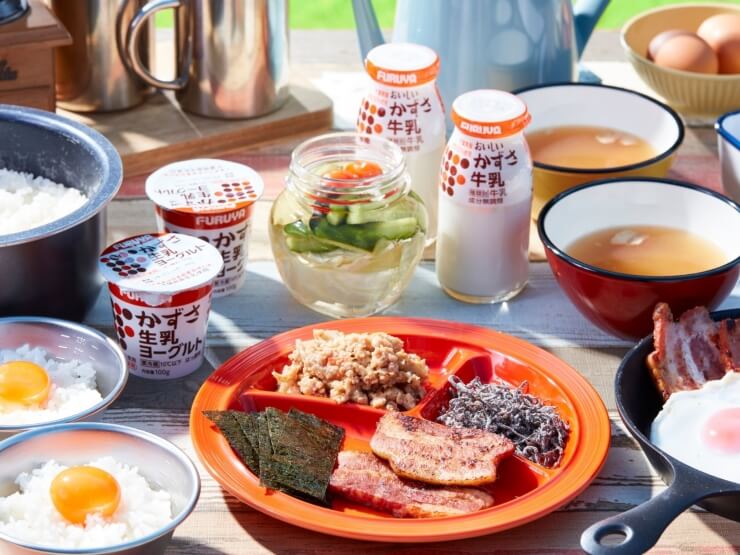 地元千葉の食材を使用した朝食