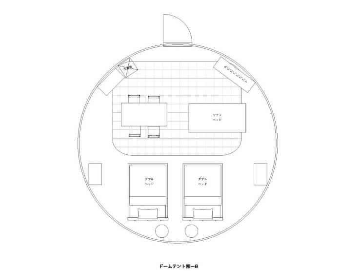 ガーデンスイートドームの間取り