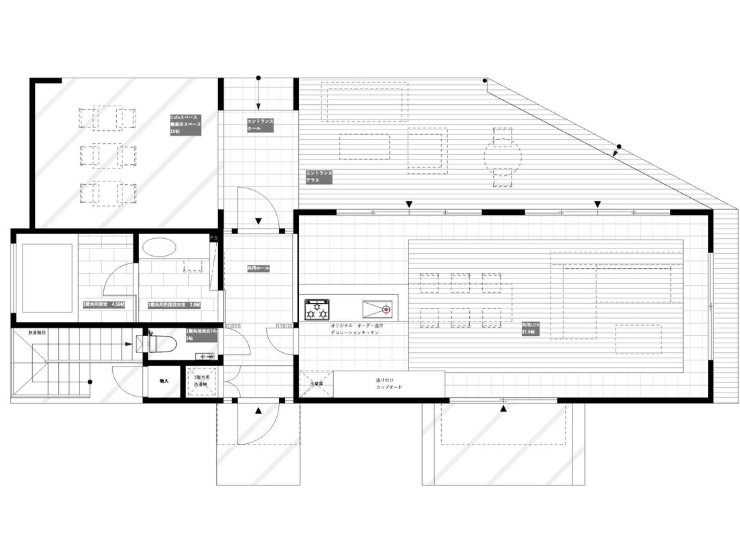 貸切パーティールームの間取り