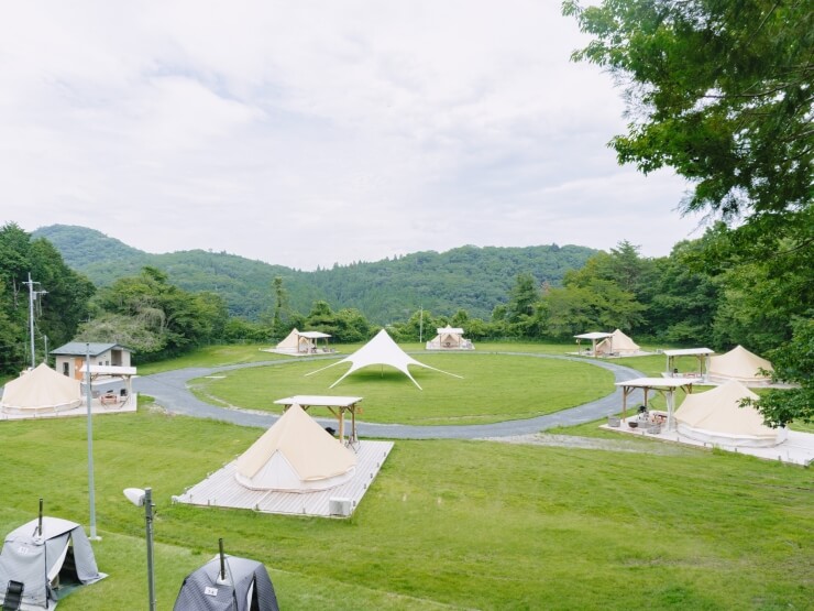 壮大な広さを持つテントエリア