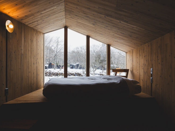 Earthboat Nasuの冬の室内写真