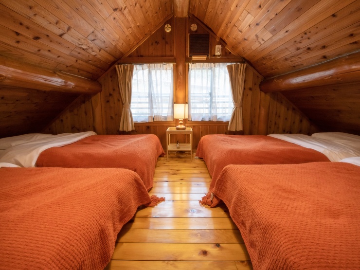 ザランタン鹿沼のログハウスの内装