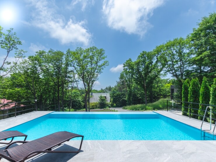 関東・茨城県にあるTOWAピュアコテージのプール付き貸別荘