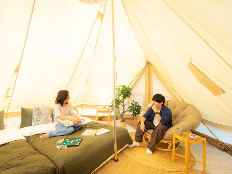 ザランタンひたち大宮の皇帝テント