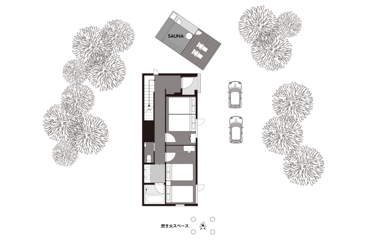 COCO VILLA ニセコの間取り