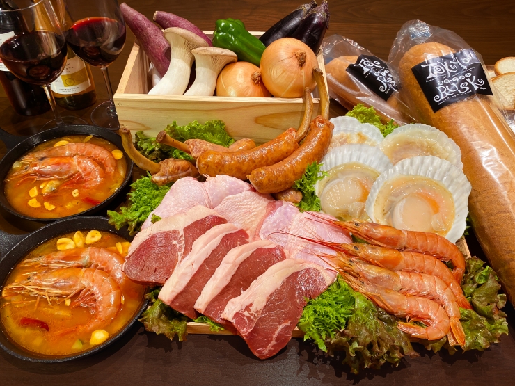 ウフフビレッジのBBQセット